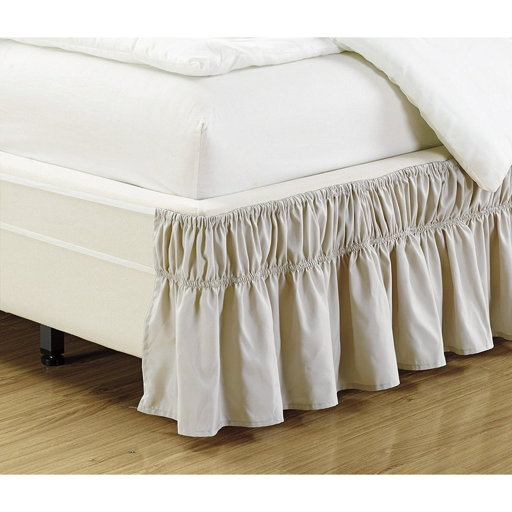 Fancy collection Wrap Around Style Easy Fit Elastic Bed Ruffles Bed