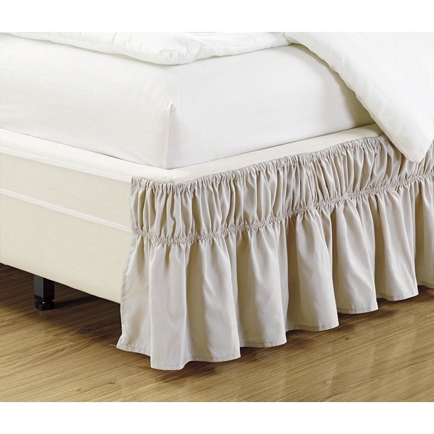 Fancy collection Wrap Around Style Easy Fit Elastic Bed Ruffles Bed
