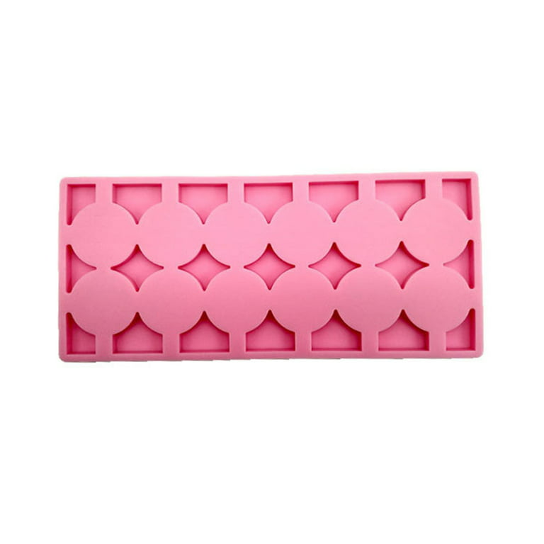 3D Flower Lollipop Mold and 20pcs Sticks Rose Silicone Lolly Pop Tray for  Hard Candy Chocolate Gummy Jello Sucker 