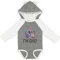 thumbnail image 3 of Inktastic First Birthday Unicorn for Girl Girls Long Sleeve Baby Bodysuit, 3 of 5