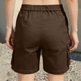 thumbnail image 4 of CHUMUD Cargo Shorts for Women Quick Dry High Waist Drawstring Work Shorts Multi Pockets, 4 of 6