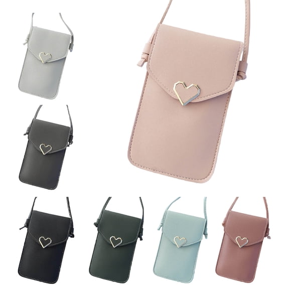 SPRING PARK Faux Leather Small Cell Phone Crossbody Wallet Purse and Bags for Women