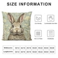 thumbnail image 5 of BCIIG Rabbit Daisies Beatrix Potter Graphic Decorative Cushion Throw Pillow Cover for Home Decor - Spring Pillow Case 1PC 20x20in, 5 of 5