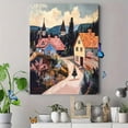 thumbnail image 4 of Village Path Canvas Print/Wall Art， Perfect for Living Room， Bedroom， Office， Kitchen， and Hallway Decoration., 4 of 8