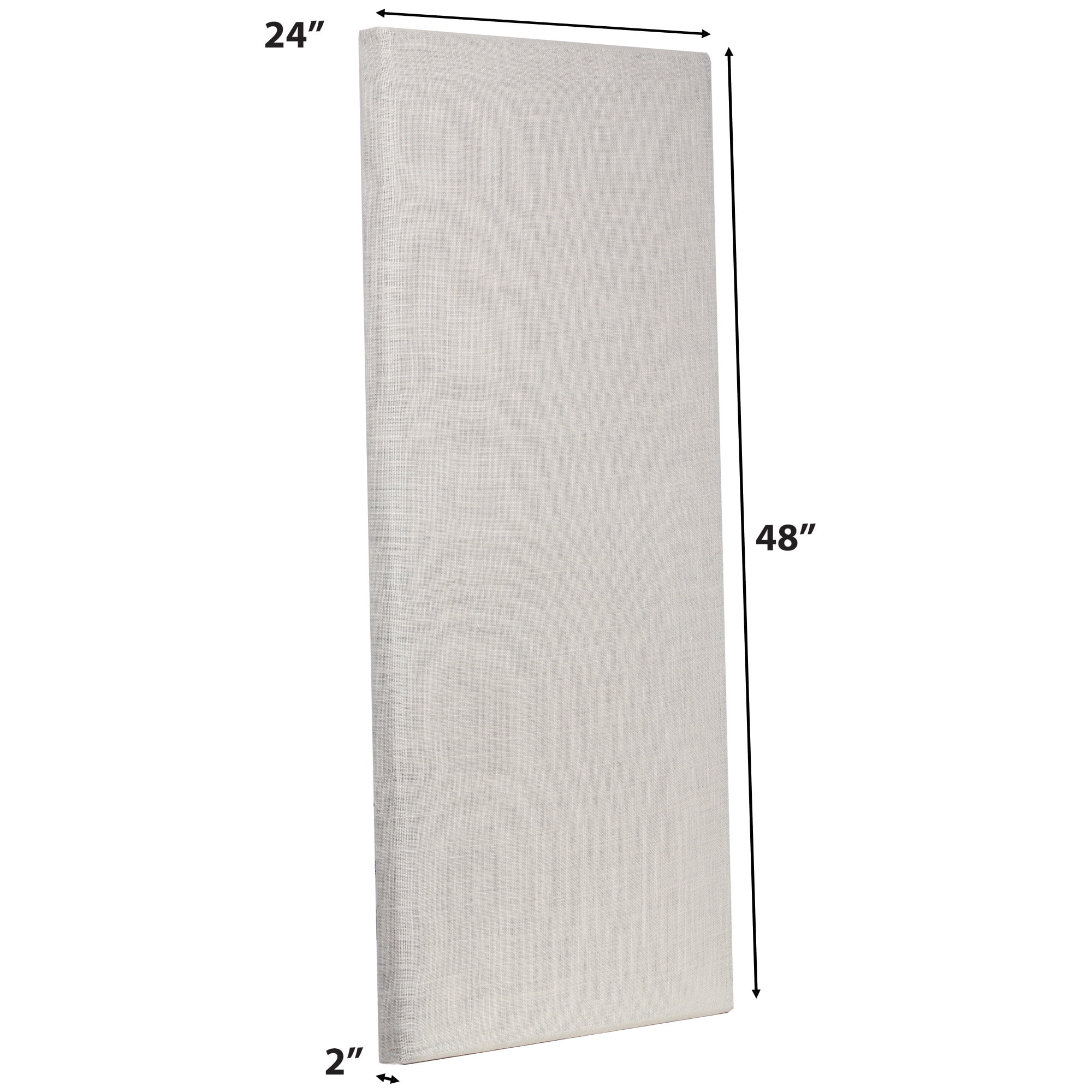 ATS Acoustics Sound Absorbing Acoustic Panel 24" x 48" x 2" Beveled Edge (Ivory)