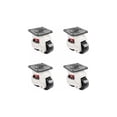 thumbnail image 1 of Adjustable Height Retractable Workbench Caster Set, Heavy Duty Anti-Vibration Solutions Solid Metal Construction Plate Mounted Casters, 1 of 5