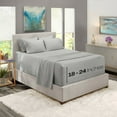 thumbnail image 4 of YouLoveIt 4/6 Pcs Hotel Luxury Extra Deep Sheets Microfiber Bed Sheets Set Bed Sheets Set Sheets Microfiber Super Soft Sheets 16"- 24" Deep Microfiber Bed Sheet Set, 4 of 8
