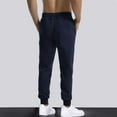 thumbnail image 4 of Tdoqot Mens Pants Slim Fit Casual With Pockets Straight Leg Mens Sweatpants Dark Blue Size S, 4 of 6
