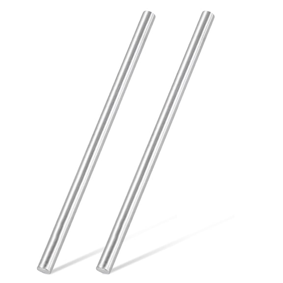 2pcs 316 Stainless Steel Round Rod Bar, 8x150mm Silver Solid Shaft Rods