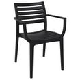 thumbnail image 2 of Compamia Artemis 5 Piece Square Resin Patio Dining Set in Black, 2 of 3