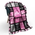 thumbnail image 4 of LHSHID Best Mom Ever Gifts Blanket for Mom Birthday Gifts for Mom from Daughter Son I Love You Mom Gifts Letter Warm Soft Throw Blanket Mama on Mothers Day 60x80in, 4 of 6