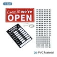 thumbnail image 3 of Uxcell Business Hour Sign Adhesive with Number Sticker and Open/Close Door Hanger Black 1 Set, 3 of 6
