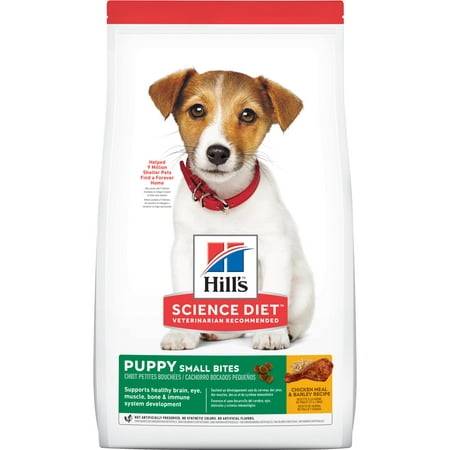 Hill's Science Diet Puppy Small Bites Chicken Meal & Barley Recipe Dry Dog Food, 15.5 lb