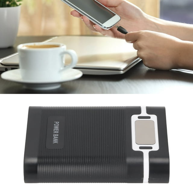 DIY Power Charger, Portable Mobile Battery Box 2 Way Charging for Mobile Phone Black,White,Red,Blue