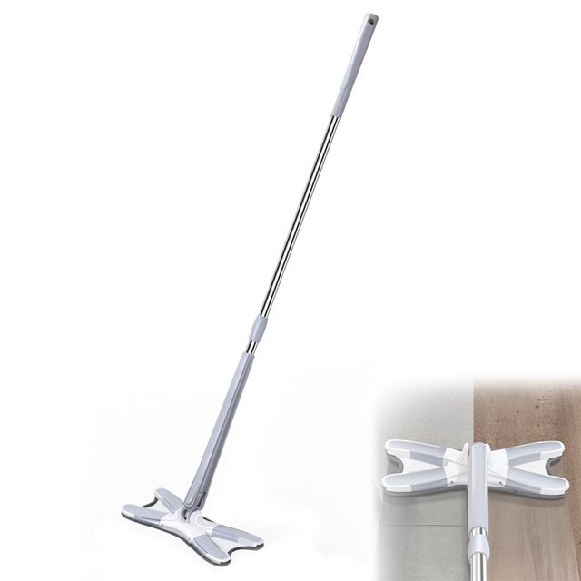X-Shape Microfiber Mop for Floor Cleaning Lazy Hand Wash Free
