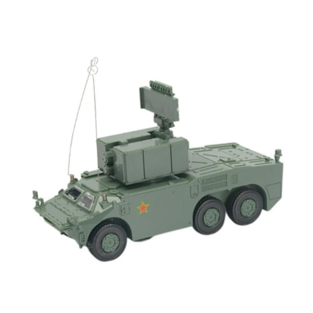Kits de modelos de vehículos 1/72 4D para armar vehículos DIY Kit de construcción de vehículos de batalla Verde
