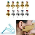 thumbnail image 6 of 12 Pairs Mini CZ Crystals Ear Studs Piercing Earrings Set Hypoallergenic Jewelry, 6 of 14