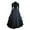 Black-D, variant on Maxi Dress For Women Retro Court Style Gothic Lace-Up Pleated Bow Lace Evening Gown Ball Square Neck Long Sleeves Court Dress