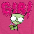thumbnail image 3 of Invader ZIM - GIR Drinking and Sticking Tongue Out - Toddler And Youth Girls Short Sleeve Graphic T-Shirt, 3 of 5