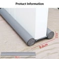 thumbnail image 2 of 96CM Under Door Seal, Cold Protection Soundproof Door Bottom Sealing Strip,Draft Stopper Excluder For Gap Seal-bilateral grey-96cm, 2 of 6