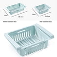 thumbnail image 2 of Organizador de cajones de plástico para refrigerador, 2 piezas, ajustable, para colgar en la despensa, 2 of 4