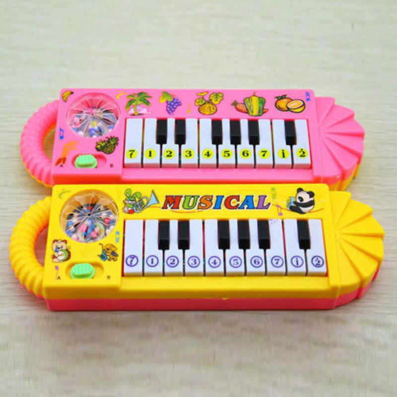 Colorful Keyboard Piano Toy Electronic Organ Musical Developmental Toy 1Pc 