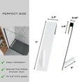 thumbnail image 5 of Evideco French Home Goods 9029 Indoor Bathroom Rust Resistant Over-the-Door Commercial Towel Hooks Set, White, 2 Count, 5 of 6