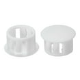 thumbnail image 1 of Tapones de agujero de plástico Uxcell, tipo de embellecedor, tapa de agujero redonda, encaje a presión en tubo de agujero blanco 14 mm, 1 of 7