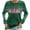 Green, variant on Christmas Clothes Lady Xmas Tree Printing Shirts Fall Sweatshirts for Women Trendy Holiday Pullover Casual Loose Shirt Crewneck Pullover Long Sleeve Tops