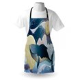 thumbnail image 3 of Whale Apron Cartoon Style Huge Whale Flies over the Night Clouds with Other Planets, Unisex Kitchen Bib Apron with Adjustable Neck for Cooking Baking Gardening, Night Blue and White, by Ambesonne, 3 of 3