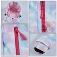thumbnail image 5 of SEARIPE Girl's Winter Skisuit Set, Winter Thicken Warm Hooded Insulated Suits Skiing Snowboarding Jacket Bib Pants Windproof Waterproof Rose Red US8, 5 of 6