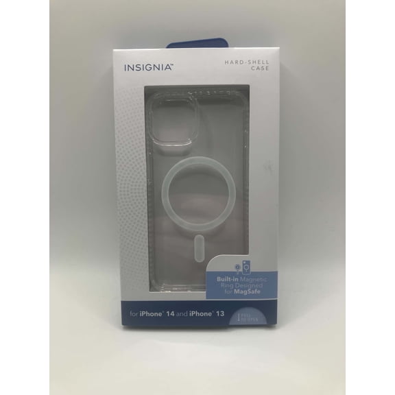 Insignia Hard-Shell Case for iPhone 14/13, Clear