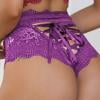 

DENGDENG Women s Sexy Lace Hollow Out Briefs High Waisted Underwear Panties