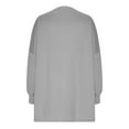 thumbnail image 4 of LYXSSBYX Sweatshirts for Women Loose Fit Womens Oversized Crewneck Sweatshirt Striped Pullover Long Sleeve Tunic Tops, 4 of 5