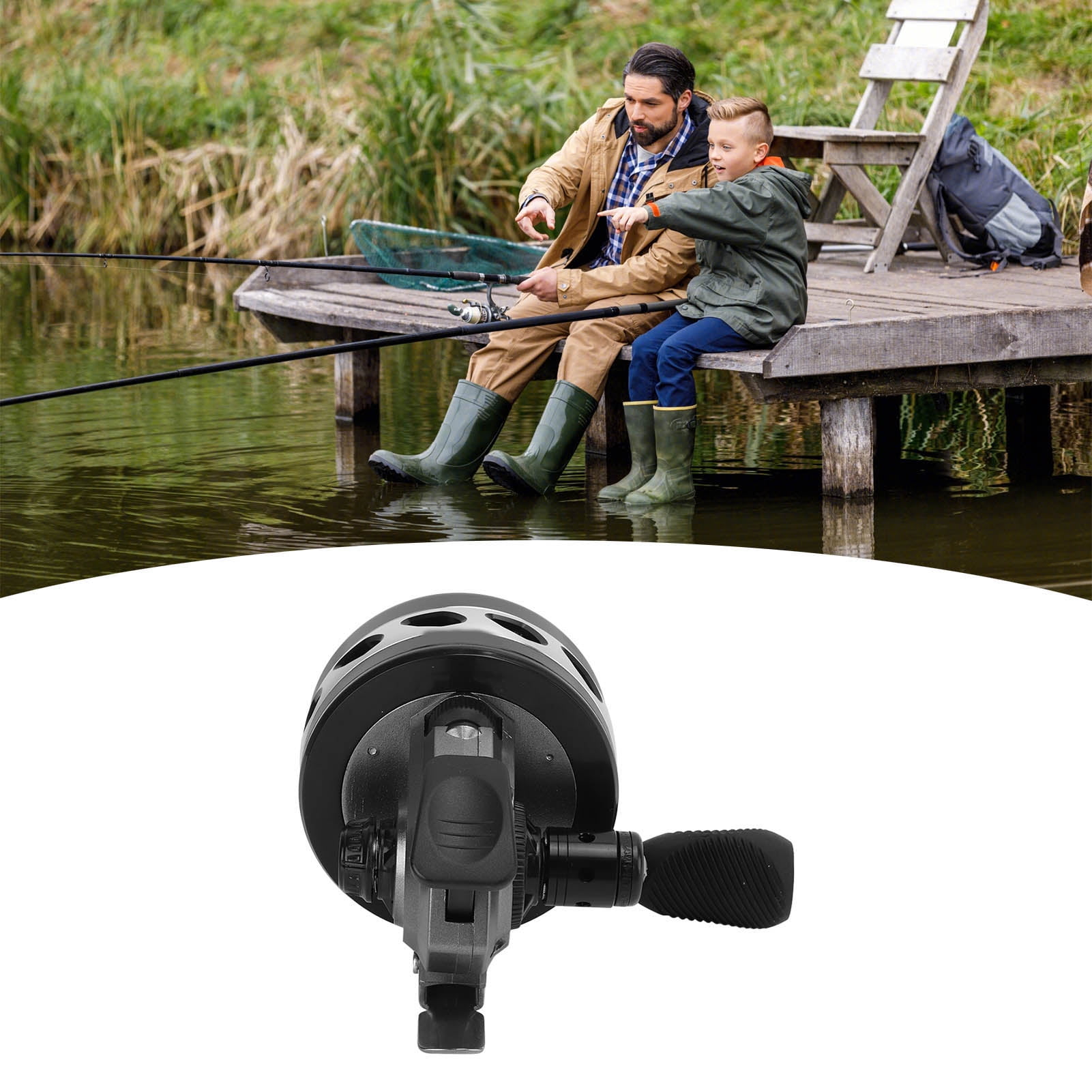 Unbranded Metal Slingshot Fishing Reel Double Color Oxidation Technology Alloy Lure Fishing Wheel BL39