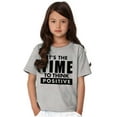 thumbnail image 4 of Time Think Cute Optimistic Gym Crewneck T Shirts Boy Girl Teen Brisco Brands L, 4 of 5