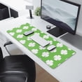 thumbnail image 2 of Impressive Green Groovy Flowers Gaming Mouse Pad - Large 31.5x11.8 inch Non-Slip Base - Combining Office Elegance with Gaming Performance, 2 of 7