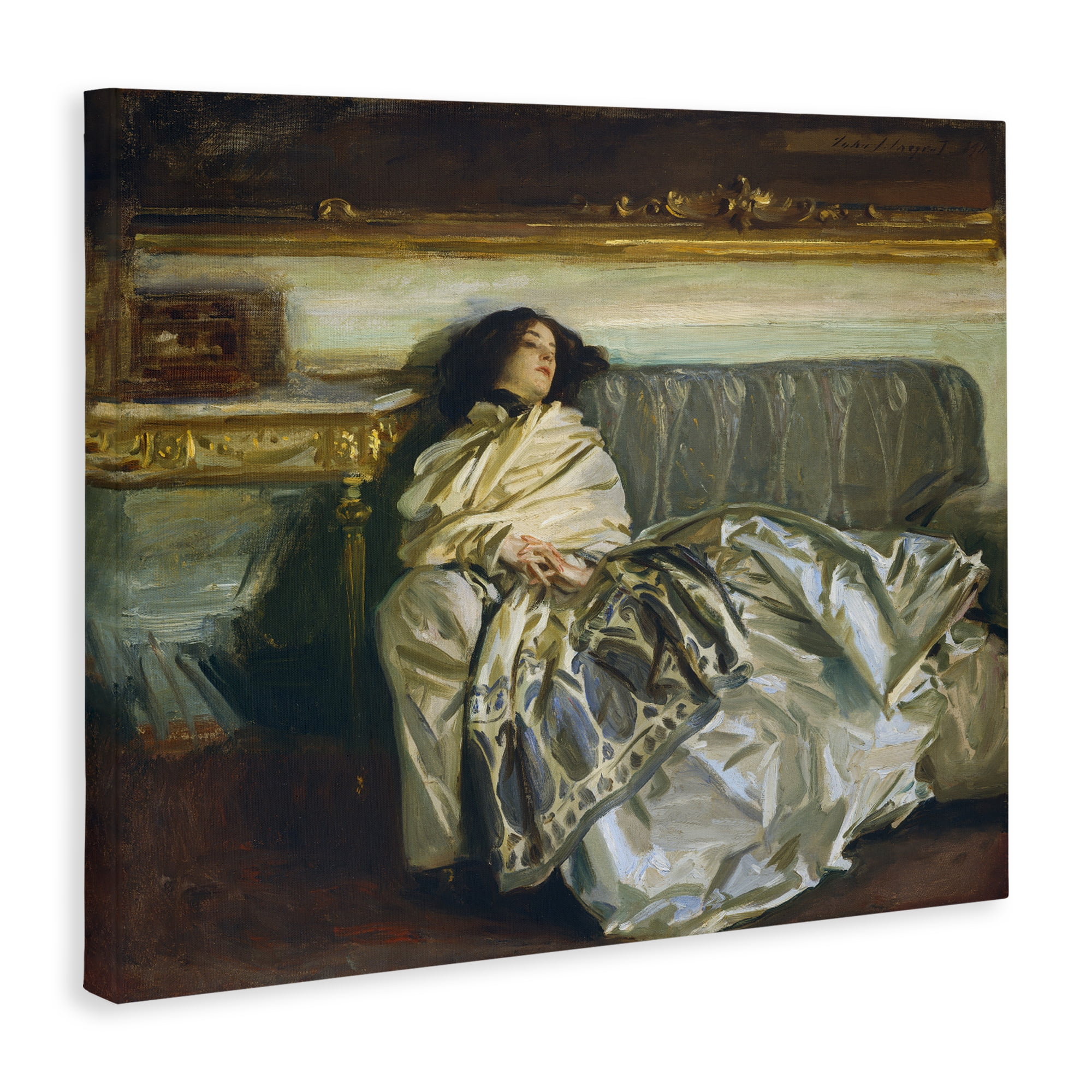 Stupell Industries Restful Woman Classic Canvas Wall Art, design by Lil' Rue