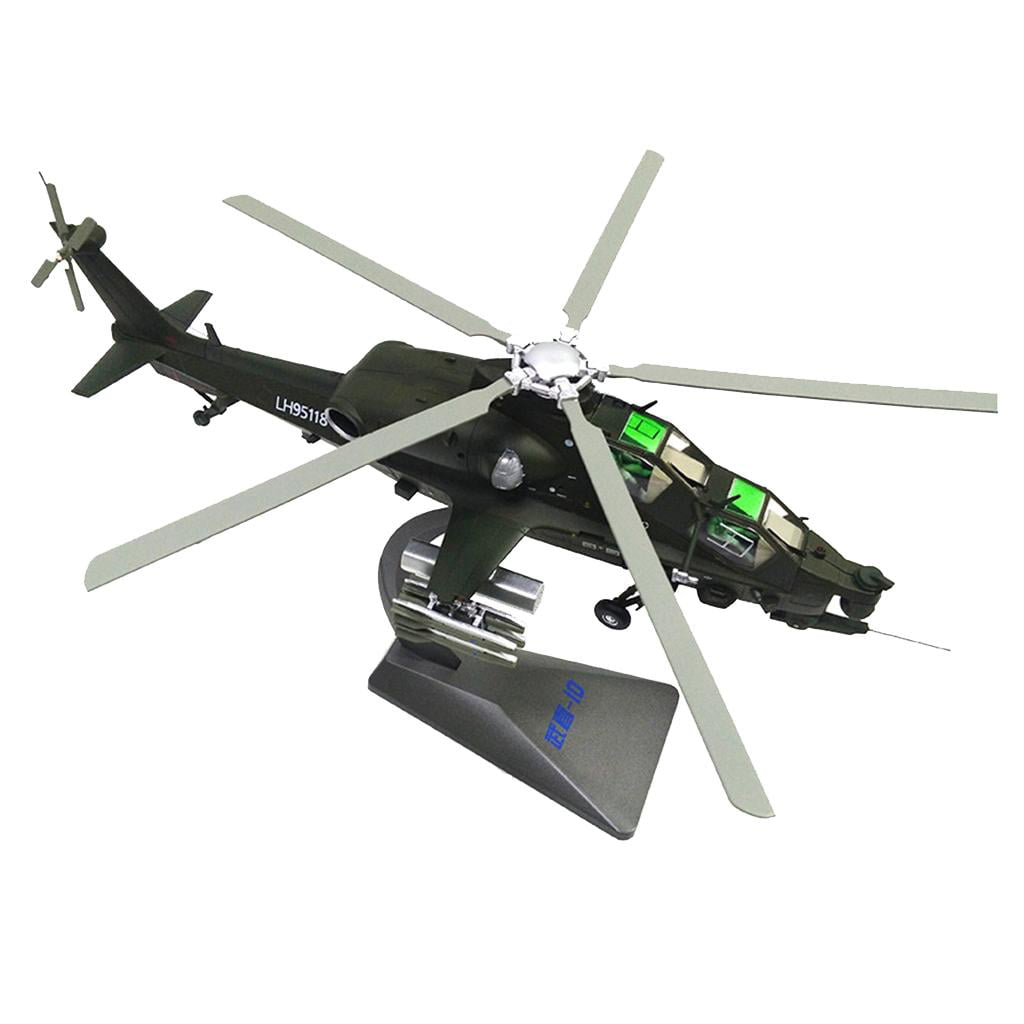 1:48 WZ-10 Alloy Aircraft Model Simulated Armed Helicopter Model Toys Adults 