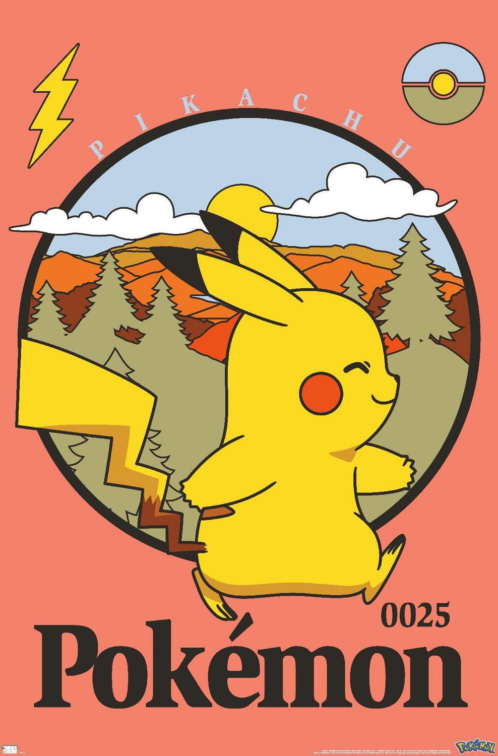 Pokémon - Pikachu Outdoor Adventure Wall Poster, 22.375" x 34"