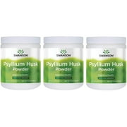 Swanson Certified Organic Psyllium Husk Powder 12 Ounce (340 g) Pwdr (3 Pack)
