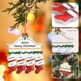 thumbnail image 6 of 1pc Christmas Ornament 2023 With Name Family Of 2/3/4/5/6/7/8 Stocking Custom Christmas Ornament Customized Christmas Tree Ornaments Christmas Decorations For Christmas Tree, 6 of 6