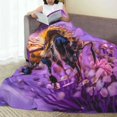 thumbnail image 6 of Salouo Closeup Honeybee on Flower Print Bed Blankets,Flannel Blanket Comfortable Air Conditioning Blanket Lightweight Blanket for Sofa Bed Travel & Couch -50"x40", 6 of 8