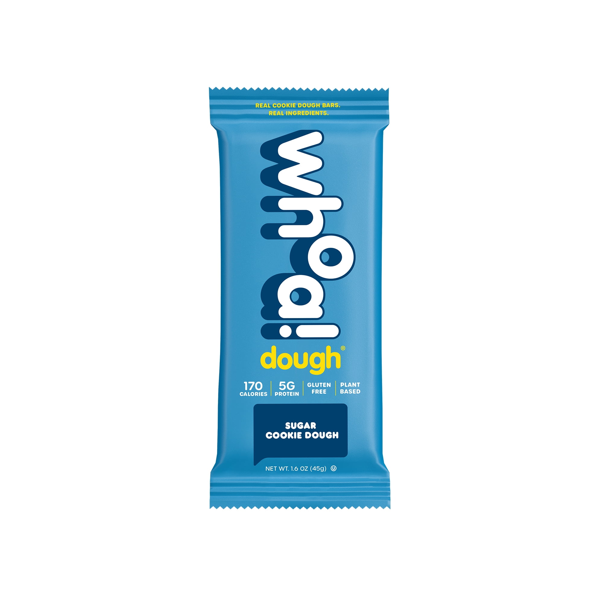 WHOA DOUGH Edible Cookie Dough Bars Sugar 10 Bars, Plant Based, Gluten Free, Vegan, Non GMO, Healthy Alternative, Real Ingredients, Healthy Snacks For Kids And Adults