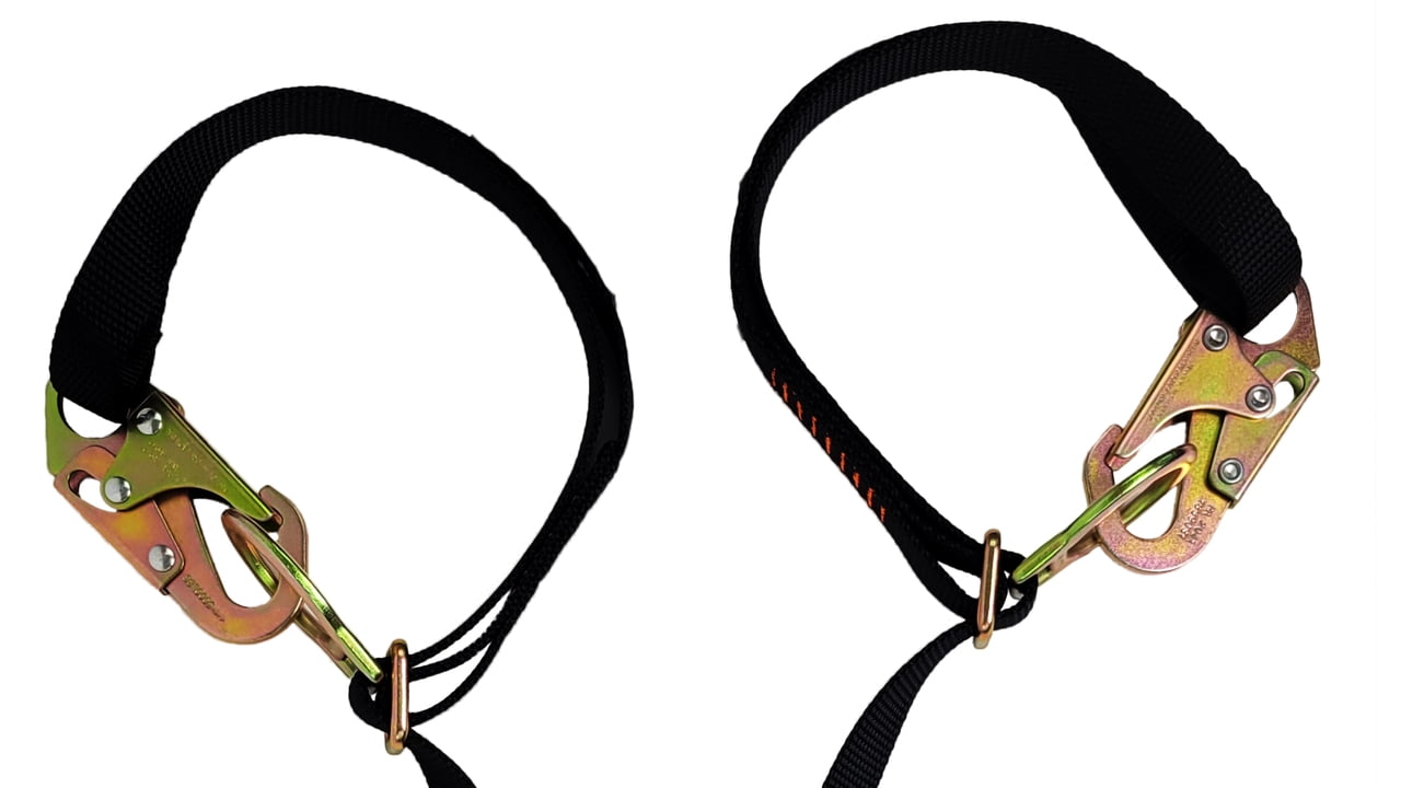 Frontline LPO62SADJ Combat 6' Tie-Back Double Leg Shock Absorbing Lanyard with S