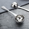 thumbnail image 4 of 1 PC 25 ml Copa de café de acero inoxidable Medición de la cuchara para medir el café (plata), 4 of 6