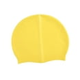 thumbnail image 1 of Gorro de natación de silicona Gorro de baño Gorros de baño Cómodos Protección para el cabello y los oídos Mantener Amarillo, 1 of 9