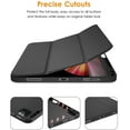 thumbnail image 6 of DTTO Case for iPad Pro 11 Inch 2nd/3rd/4th Generation 2022/2021/2020/2018,Ultra Lightweight Smart Trifold Stand with TPU Soft Back Cover,Also Fit iPad Air 5/iPad Air 4 [Auto Sleep/Wake], Black, 6 of 7