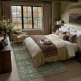 thumbnail image 6 of BERTHMEER 6'x9' Area Rugs for Living Room Bedroom Dining Room Office Oriental Vintage Farmhouse Machine Washable Non-slip Traditional Distressed Rugs Carpets, Green, 6 of 9