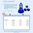 thumbnail image 7 of inlzdz Cheer Leader Uniform for Girls Shiny Cheerleading Dance Dress Outfits Party Costume Set B Royal Blue 12, 7 of 7